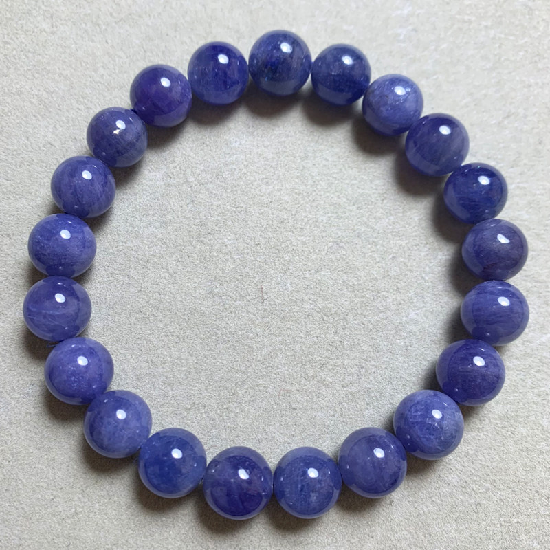 天然坦桑石单圈手链冰种坦桑尼亚蓝宝石海洋之心手串饰品手链