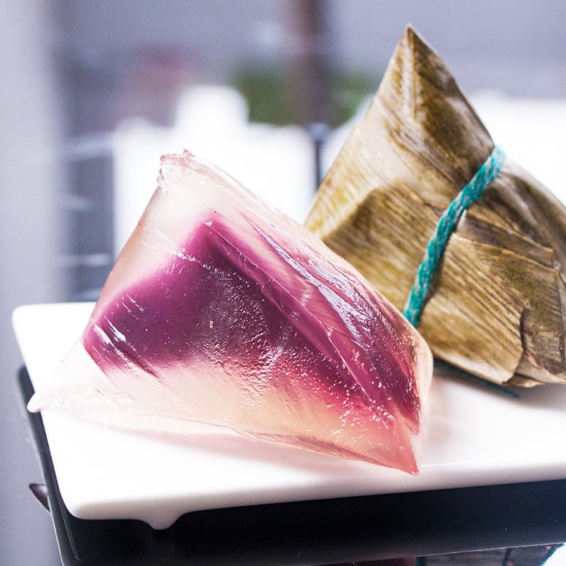 图优竹筒嘉兴水晶粽子散装多口味透明即食蛋黄肉棕端午节礼品甜粽