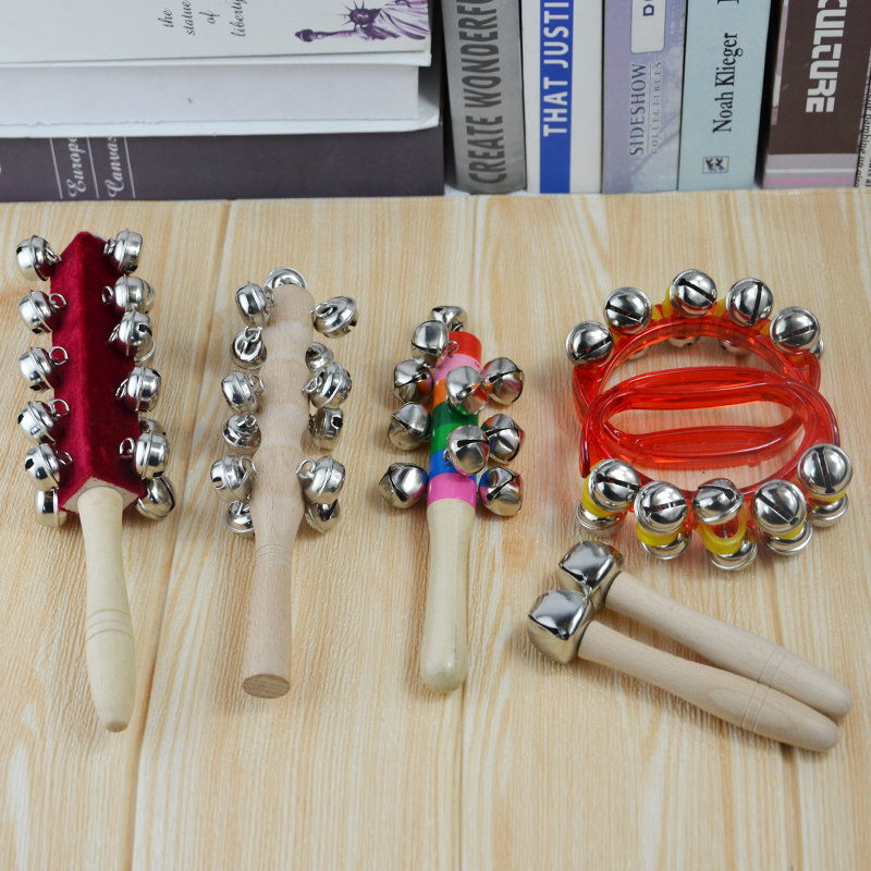 幼儿园腕铃摇铃打击乐器奥尔夫早教音乐儿童手玲舞蹈手铃棒铃串铃