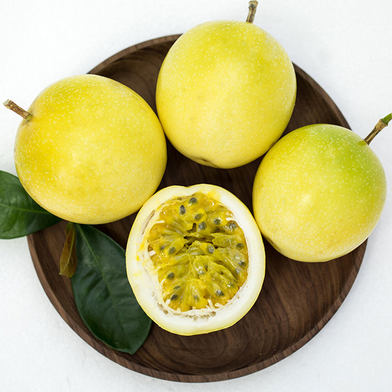 黄金百香果新鲜现摘黄皮西番当季特级水果黄色百香果