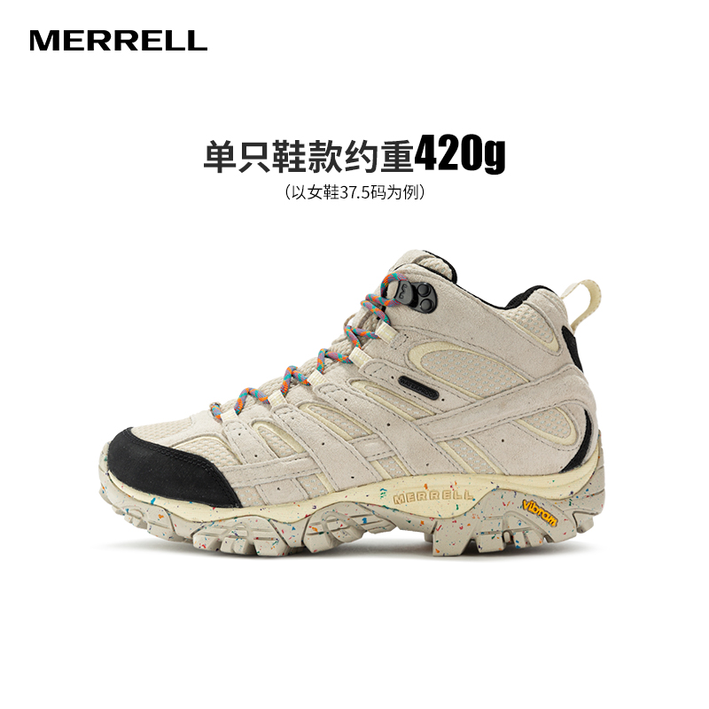 MERRELL迈乐MOAB40周年生日款徒步鞋女防水保暖防滑耐磨登山鞋