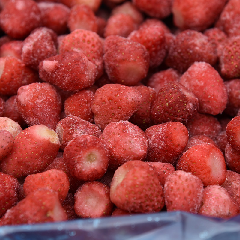 果香冷冻红颜草莓果肉1kg小包包装新鲜速冻草莓