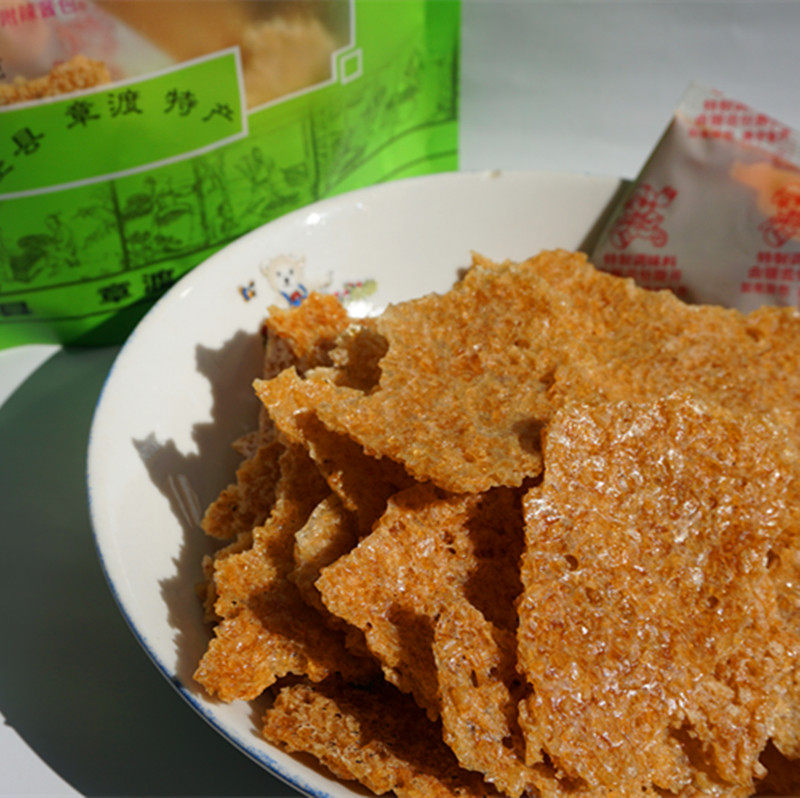 泾县特产泾川大地农家土灶油炸手工大米锅巴膨化食品