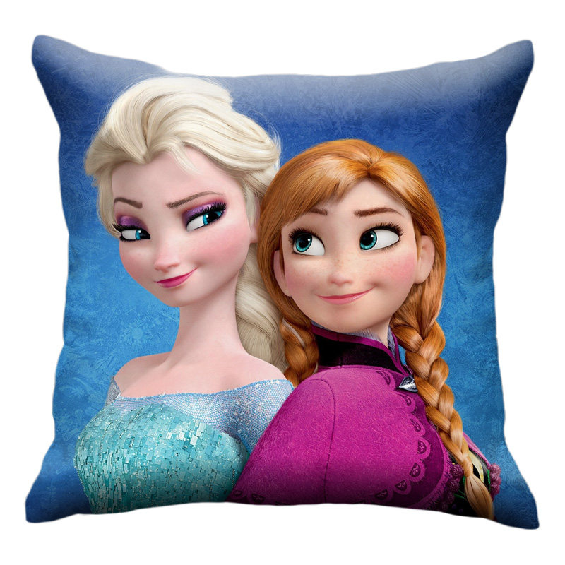爱莎公主抱枕人形卡通冰雪奇缘被子两用周边抱枕被