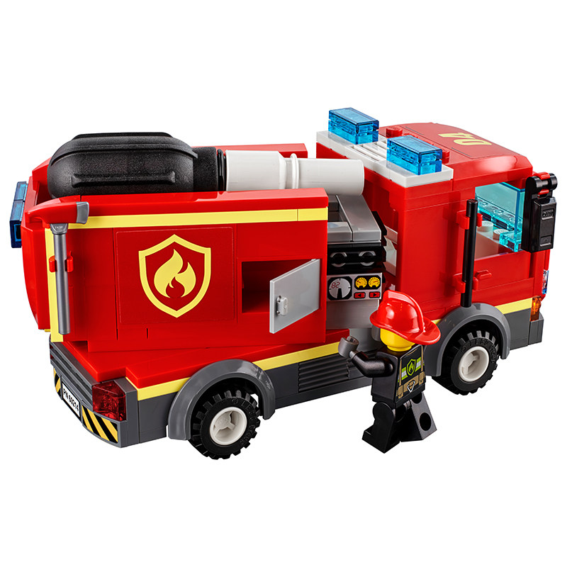 lego乐高城市系列60214汉堡消防救援男孩子女孩建构