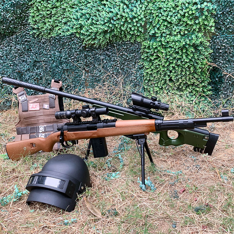 awm水弹枪98k狙击抢 m24可发射手动上膛 绝地吃鸡装备儿童玩具枪