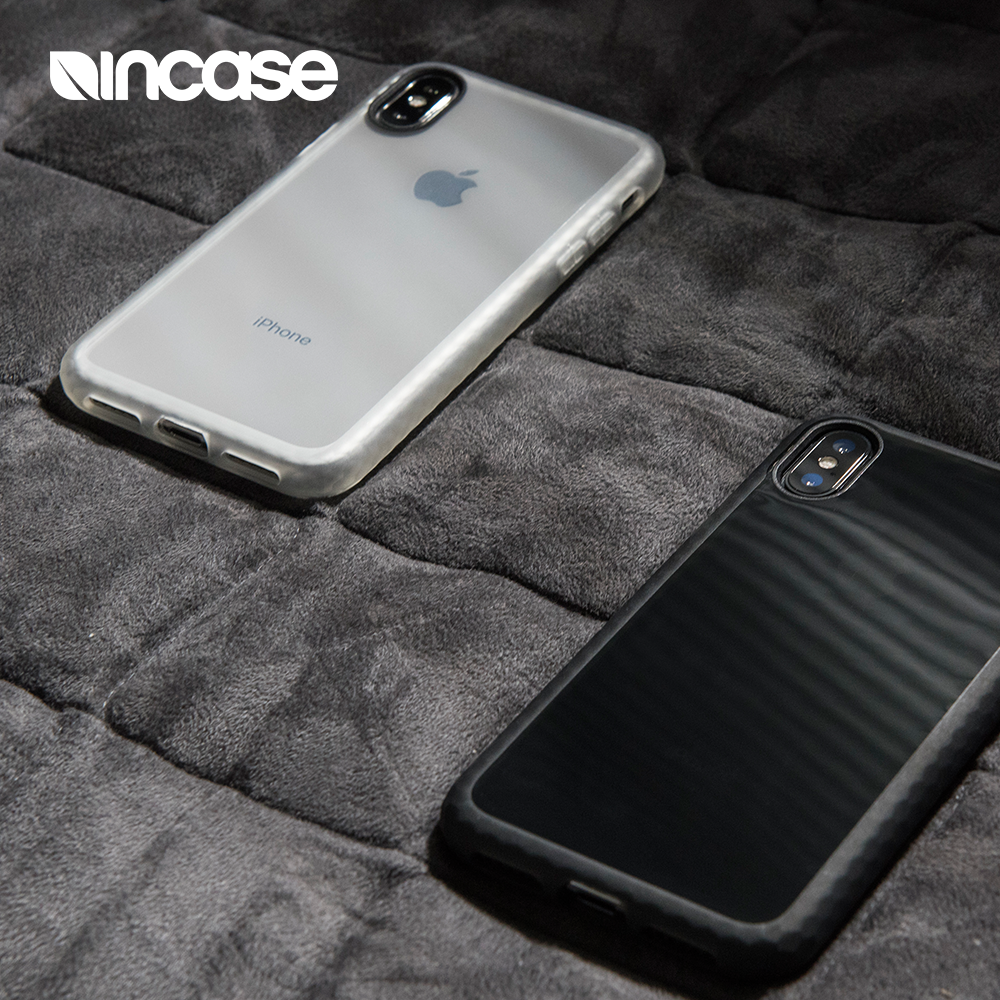 incase 苹果 iphone x 10 简约创意条纹 防震透明手机壳 保护软壳