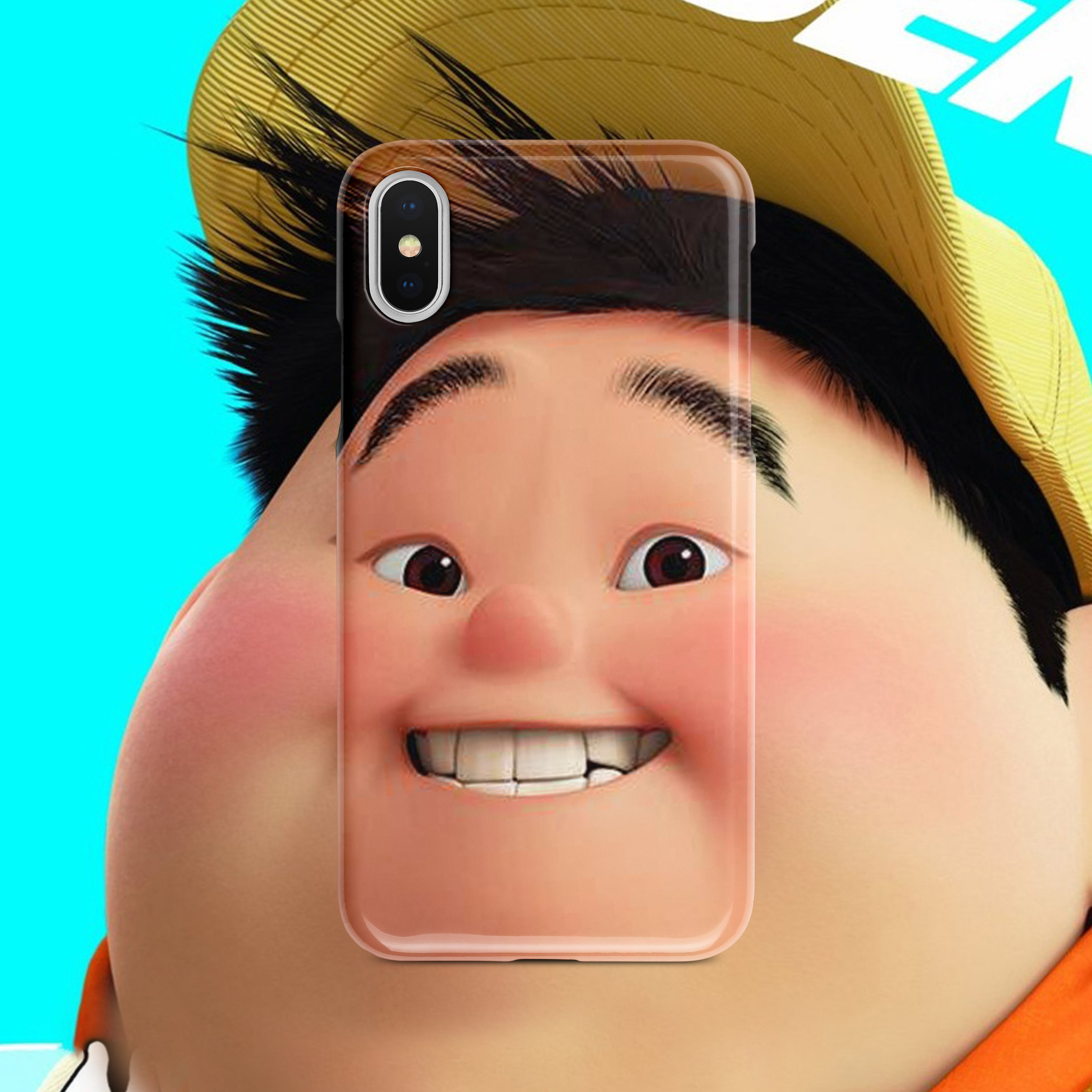 infn卡通胖子全包软壳11promax适用于苹果趣味情侣手机保护套