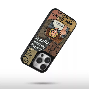 FUXX无耻之家卡通适用于苹果15全包15pro卡通14潮17小众17pro时尚16pro情侣16promax个性16全包13美式12欧美X