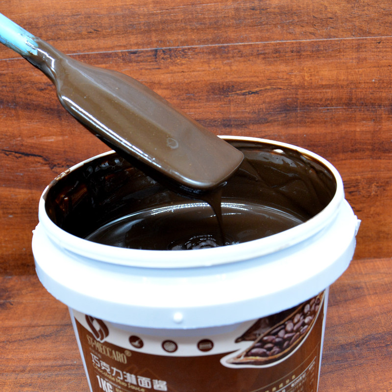 蛋糕装饰软质巧克力醤镜面蛋糕巧克力装饰巧克力淋面酱甜甜圈1kg