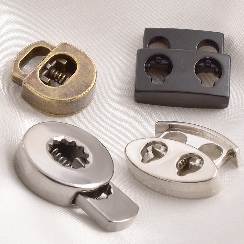 金属弹簧高档衣服羽绒服松紧调节固定扣卡纽扣纽扣