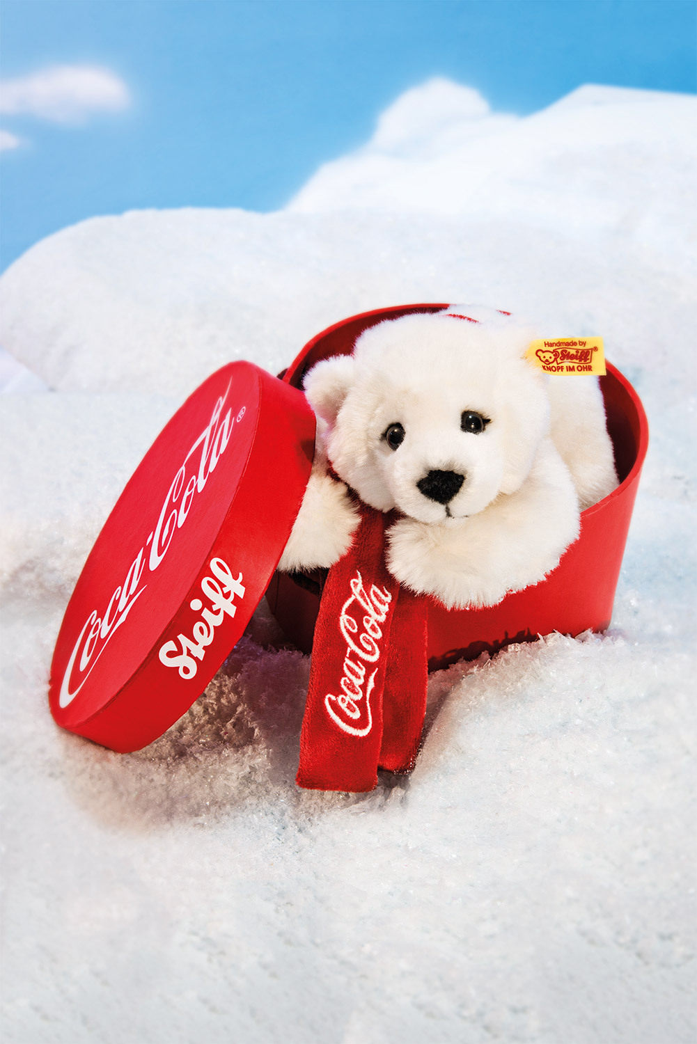 【德国直邮】steiff cocacola北极熊玩偶公仔玩具情人节礼盒