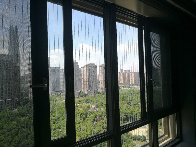 防盗隐形防护网阳台防坠网儿儿童防护栏武汉上门防盗窗