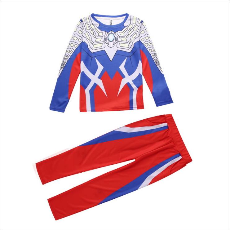 捷德奥特曼衣服童装夏季赛罗短袖儿童迪迦夏装服饰