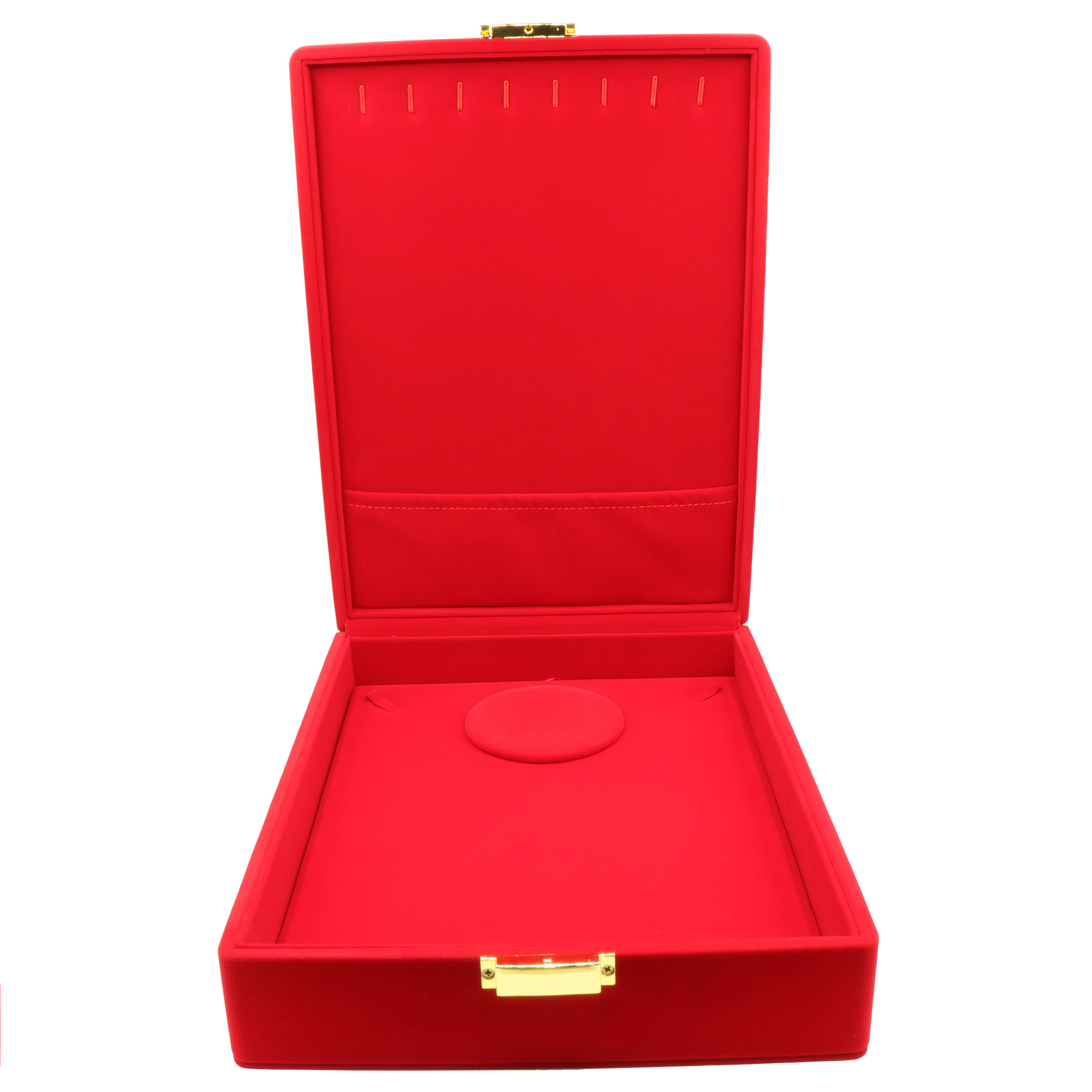 新款优质红色绒布结婚结婚礼礼品首饰盒龙凤手镯首饰盒