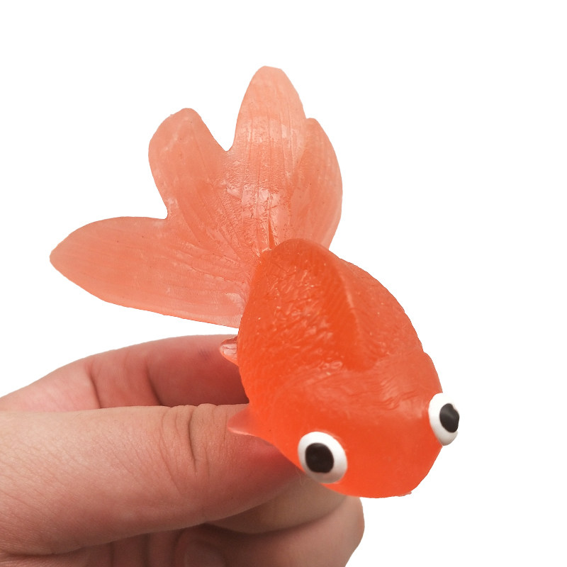 金鱼玩具仿真软胶海洋动物模型早教认知假鱼仿真