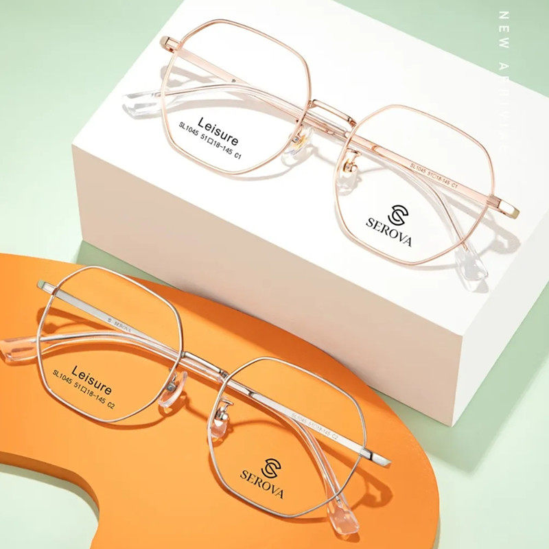 serova新品sl1045施洛华眼镜镜框几何修脸真空ip眼镜架