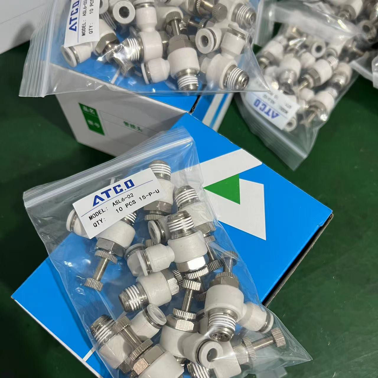 亚德客型气缸气管调速psl6-m5psl601a螺纹直通8-m5气动软管