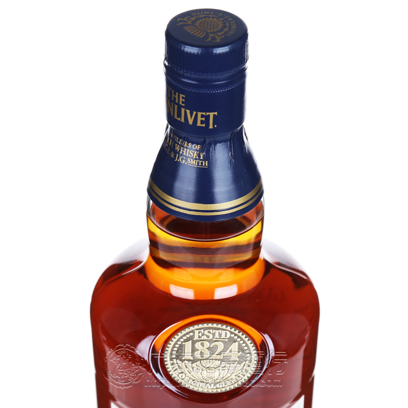 英国进口原装洋酒格兰威特18年单一纯麦威士忌glenlivet18yo行货