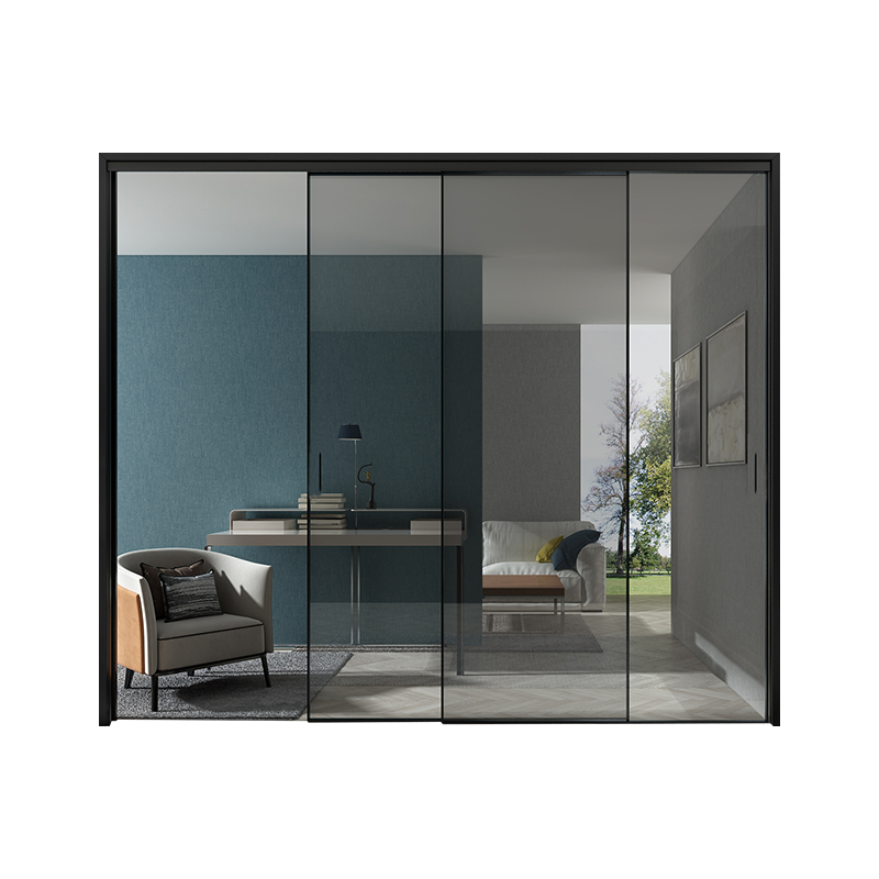 苏州边框铝合金玻璃门阳台推拉门厨房客厅隔断三联卧室门