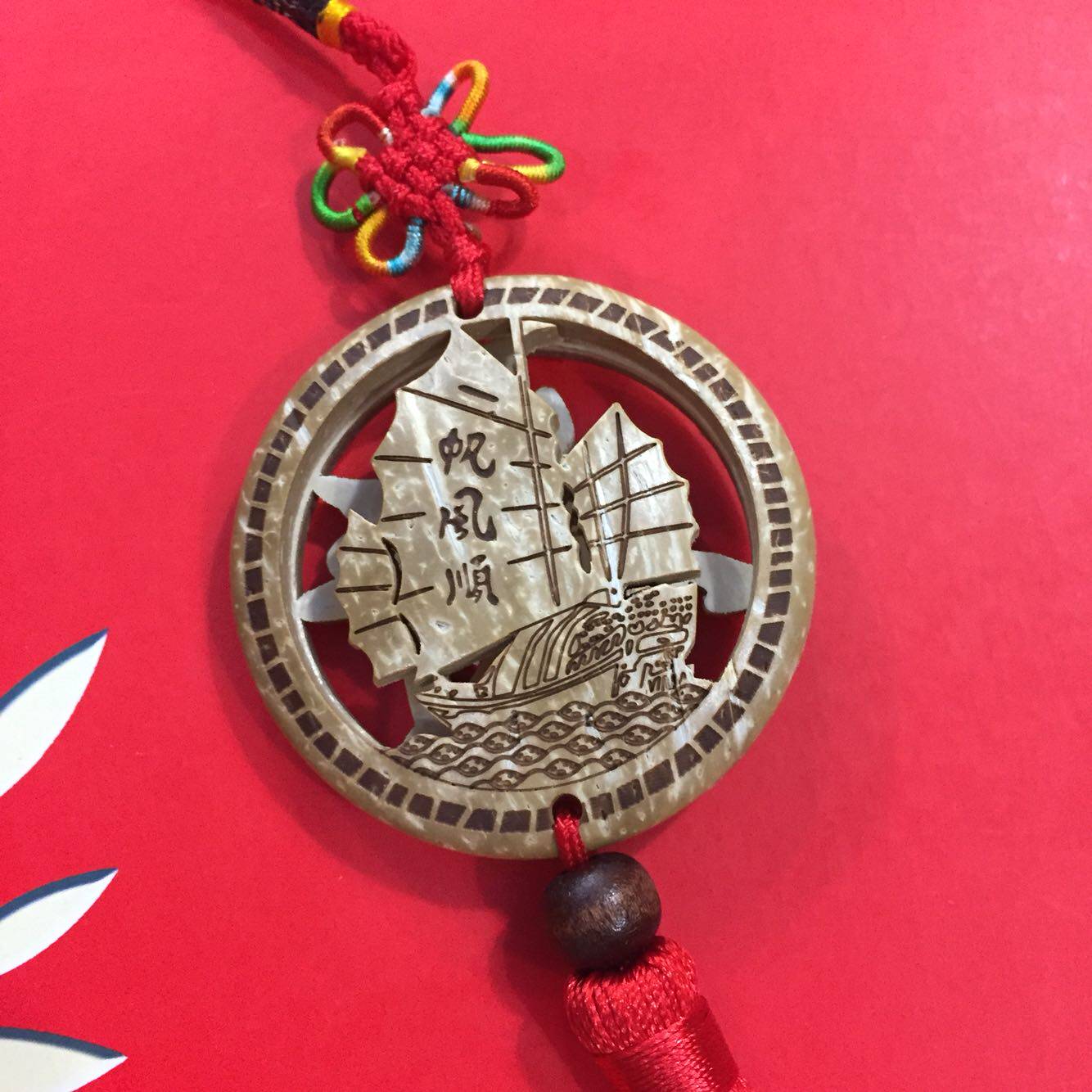 海南旅游纪念品伴手天然椰壳工艺品挂件海南特色礼品创意礼盒