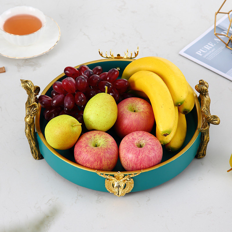 水果果盘欧式简约现代家用客厅茶几摆件化妆品果盘