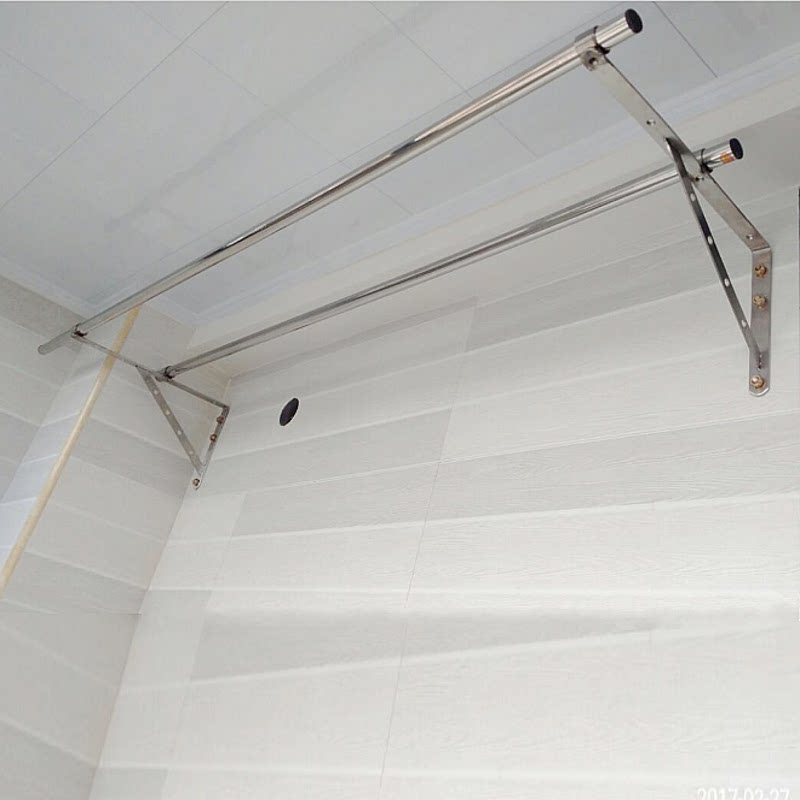 固定式 晒衣杆式 定制外飘25不锈钢管 沛晴外伸晾衣架套餐 阳台侧装