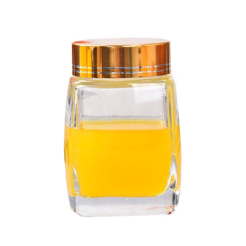新款高档蜂蜜瓶子密封罐分装包装果酱1斤装蜂蜜玻璃瓶加厚方瓶