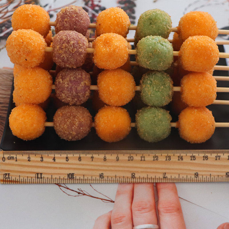 果蔬多彩果串商用17串冷冻油炸小吃素食南瓜中式糕点