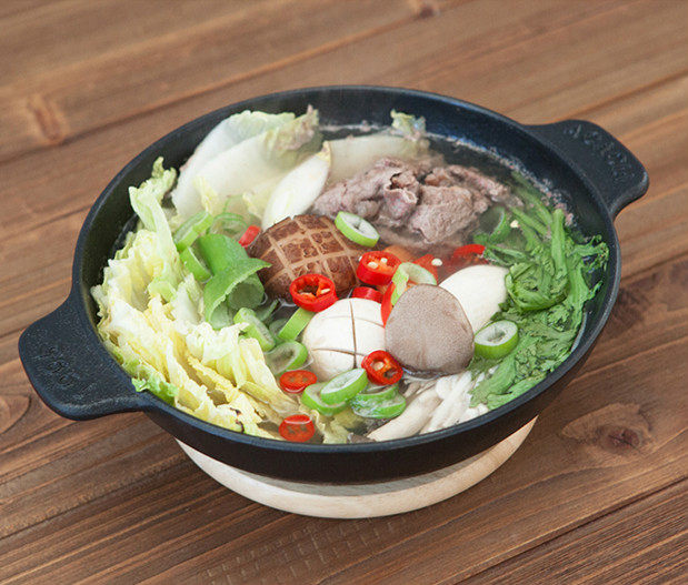 韩国代购直邮iacacia进口家用多功能不粘锅铸铁铁锅汤锅