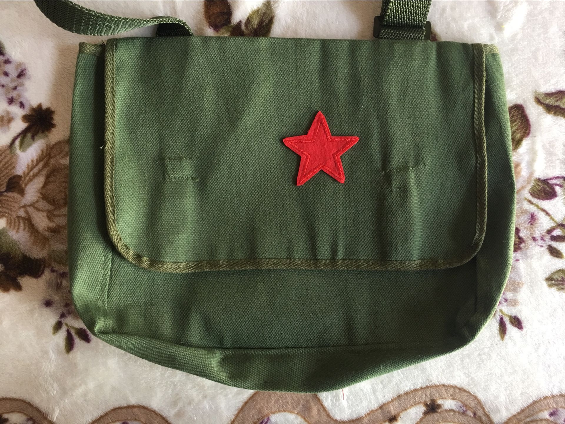 儿童摄影道具服装演出演出服服饰红军八路军单肩斜挎包