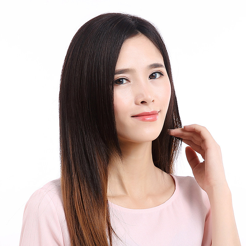 真发假发片头顶补发片头顶补发块女无痕隐形刘海片遮白发递针