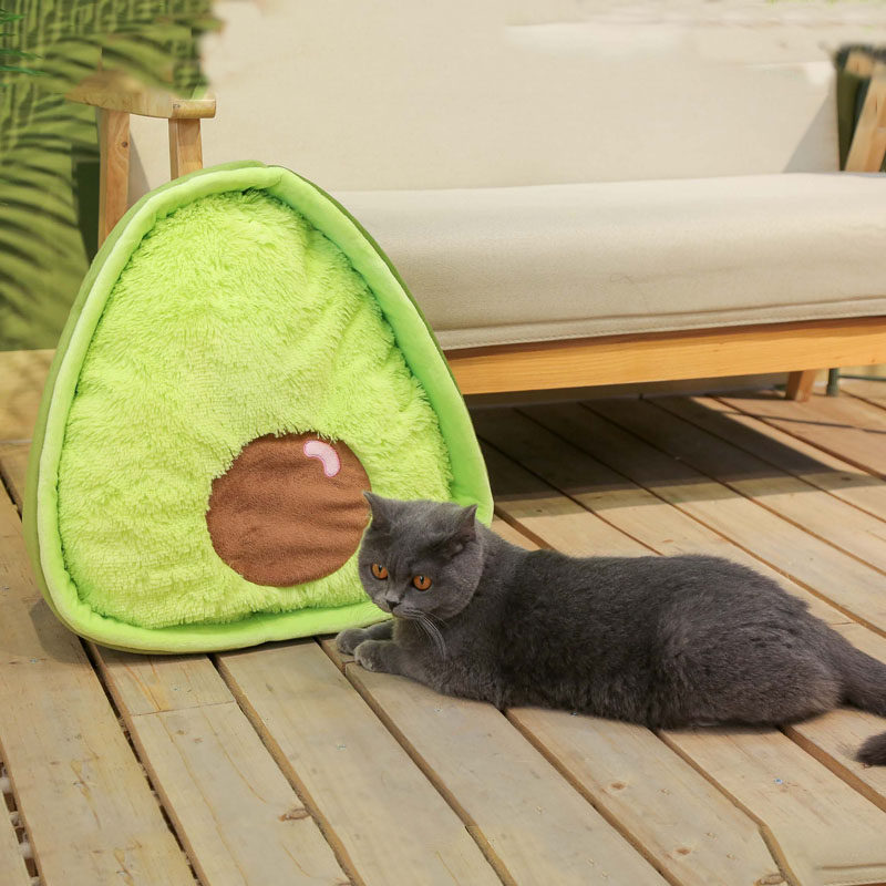 宠物猫窝牛油可分离垫子冬季保暖网红狗窝物用毛绒布艺类玩具