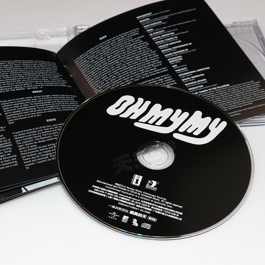 正版一体共和乐队噢我的天onerepublicohmymy专辑cd豪华版