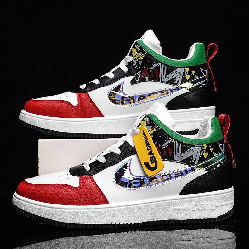 aj2021秋冬新款男女休闲鞋高帮时尚运动板鞋