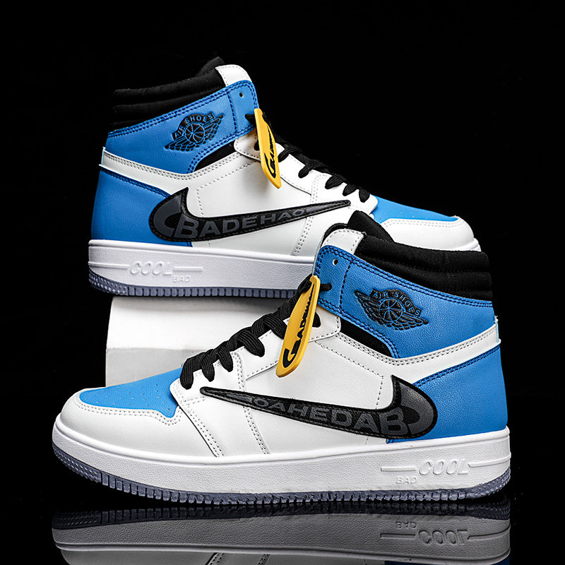 aj2021秋冬新款男女休闲鞋高帮时尚运动板鞋