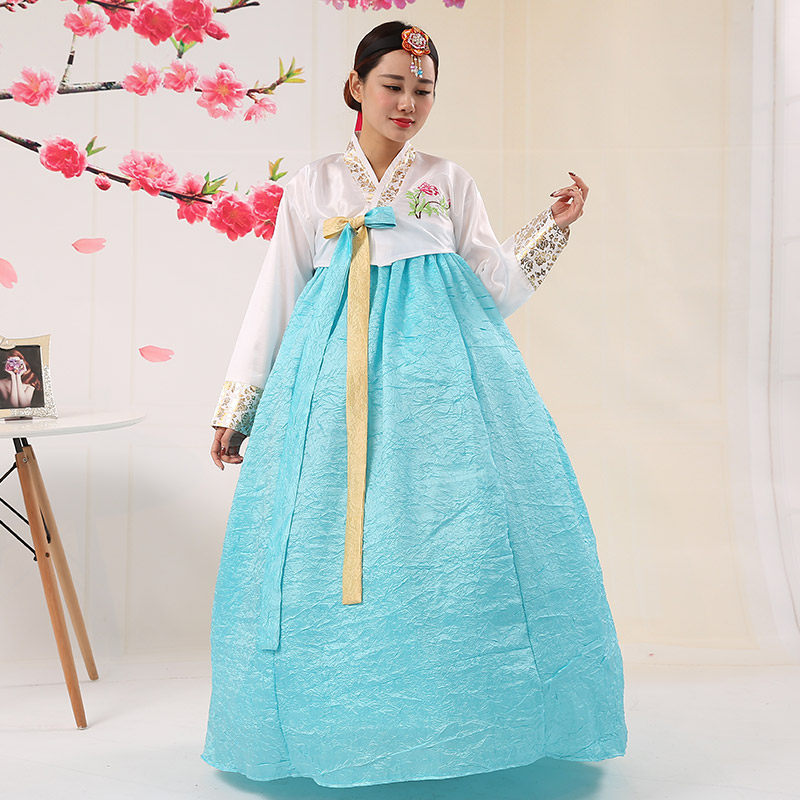 民族传统女士韩服韩国古装宫廷朝鲜民族舞舞蹈民族服装