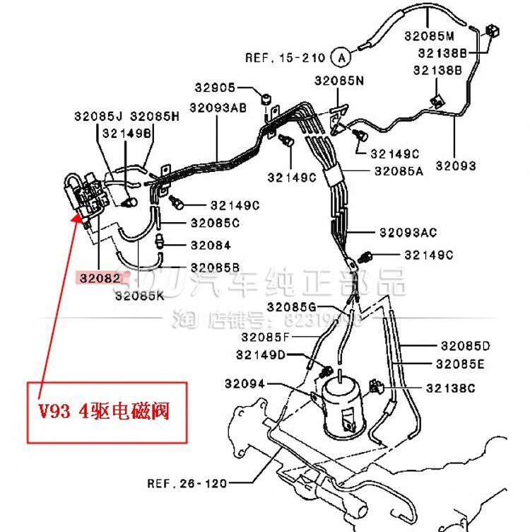 适配帕杰罗v93v97四驱电磁阀前轮轮轴离合真空前桥其他