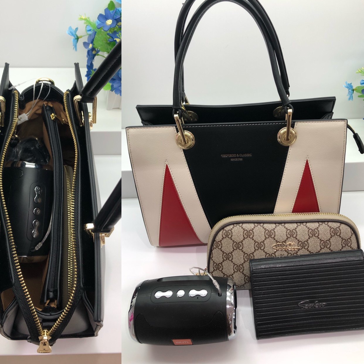 seoseoo大气手提包大容量女士袋鼠包女士妈妈中年轻奢通用款女包