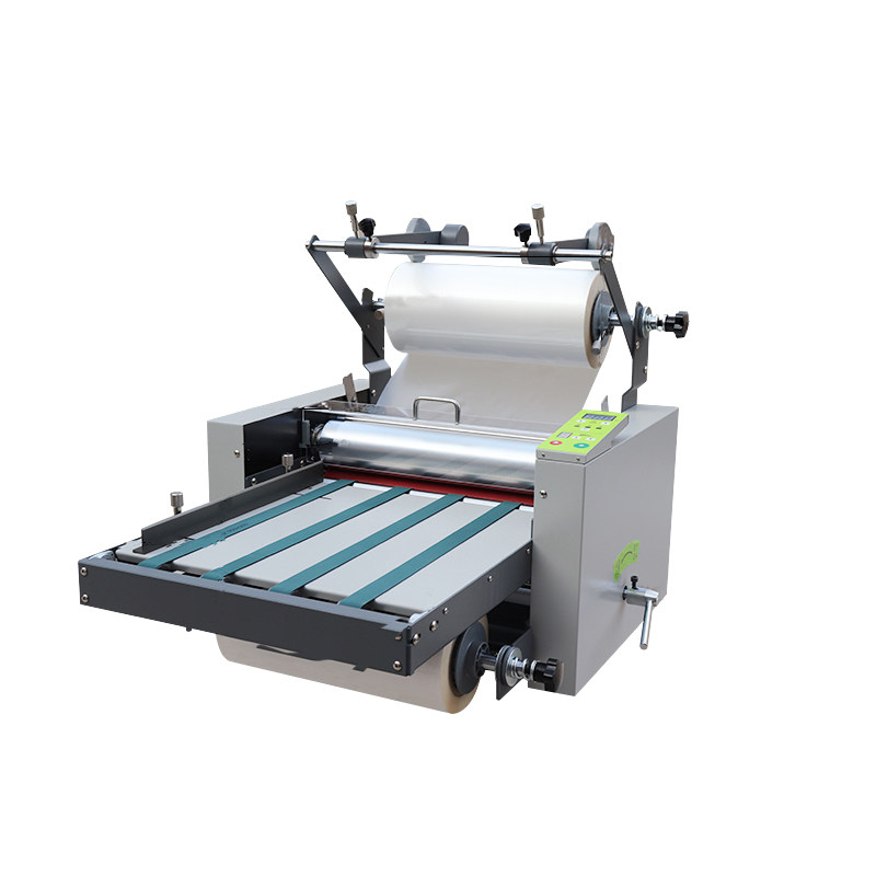 宝预双面冷热卷曲进纸皮带过膜机l388单双面调速覆膜机