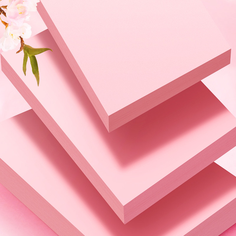 彩色复印纸80g粉色纸复印70g批发办公用品彩纸粉色广告图文整箱拿货