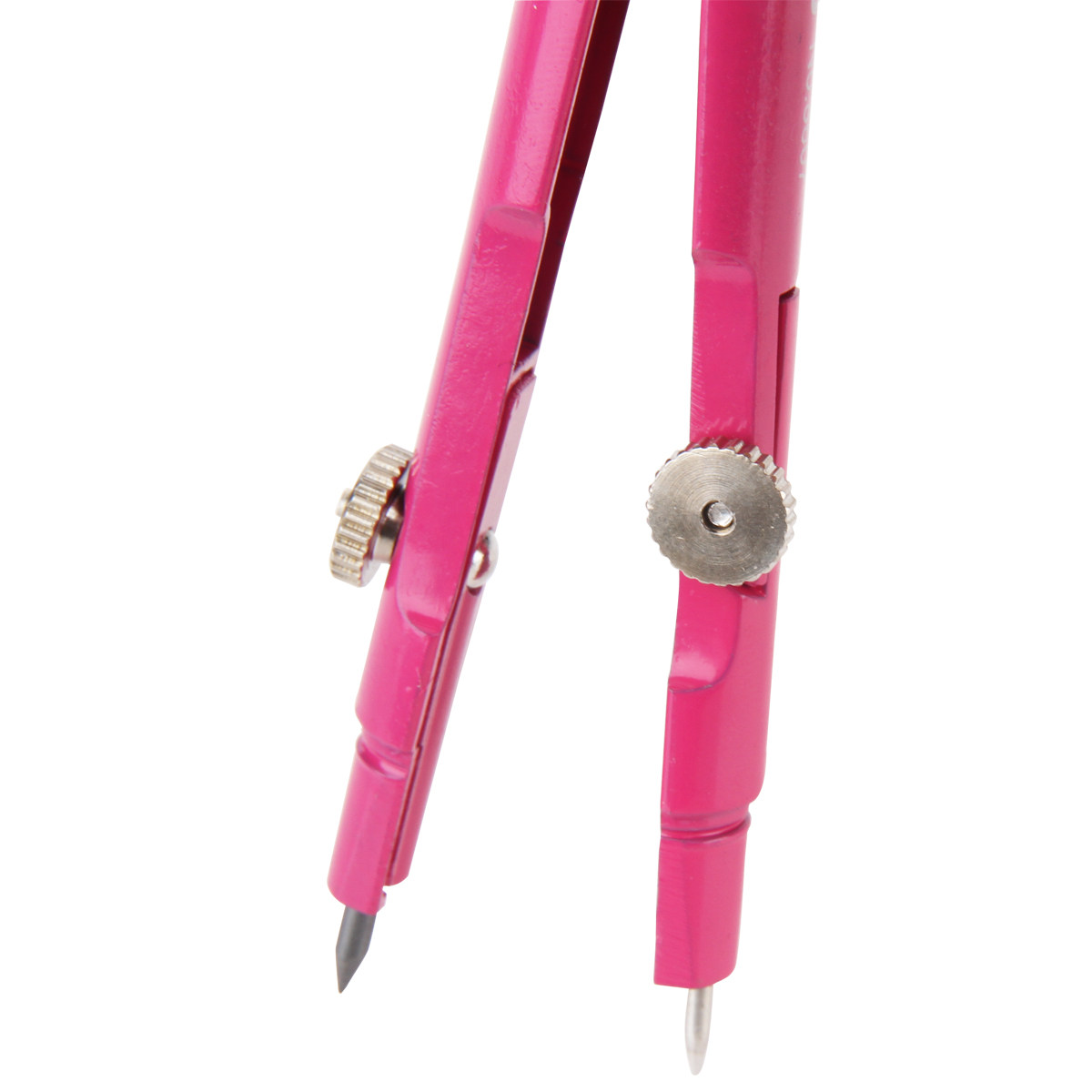 得力8607圆规 彩色学生圆规 绘画仪器 带铅芯 全金属 学生用品