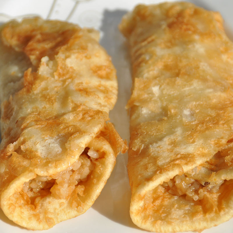 小吃甘肃特色家乡油饼饼子卷糕6个包邮真空醋