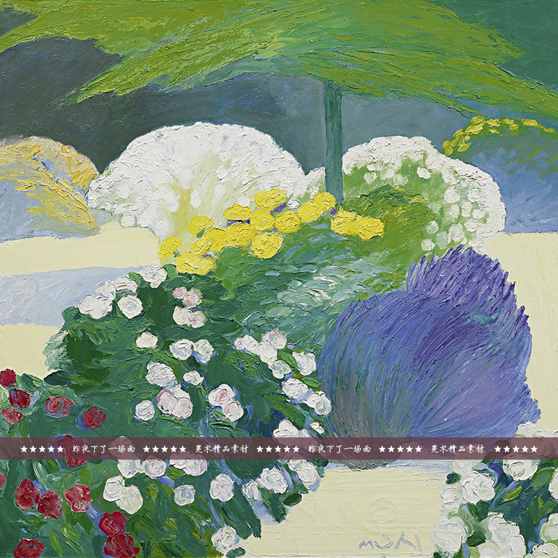 罗杰穆尔油画风景静物作品法国当代装饰绘画设计素材