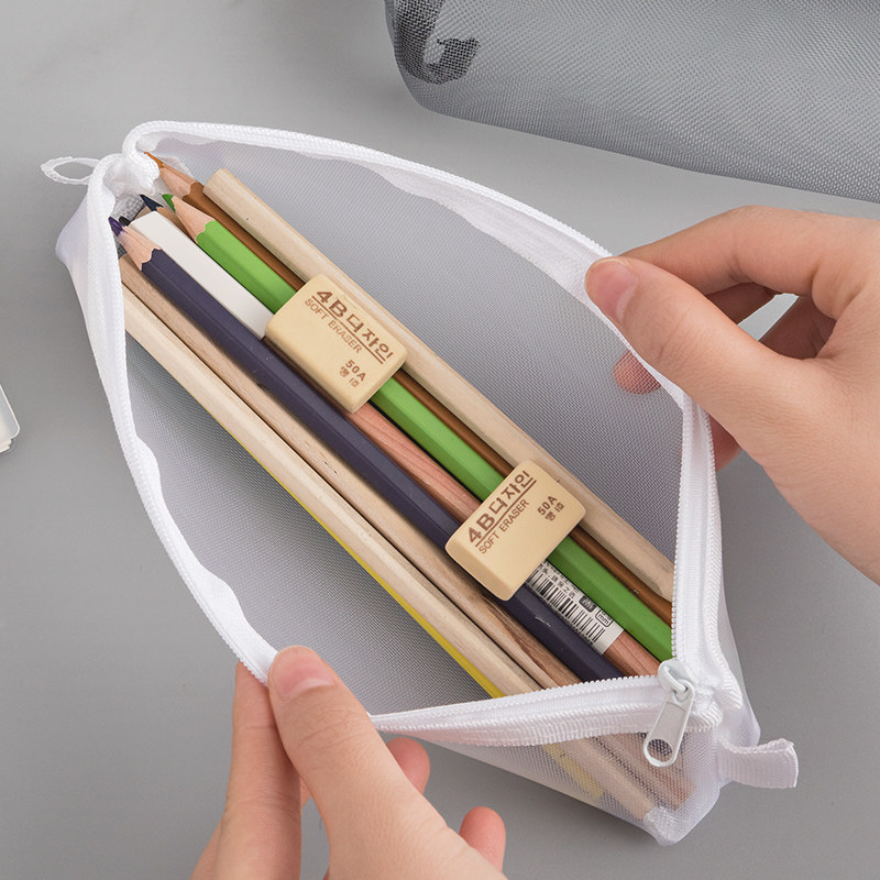 透明考试笔袋网纱袋考试专用中考高考学生专用塑料日系韩国简约女生
