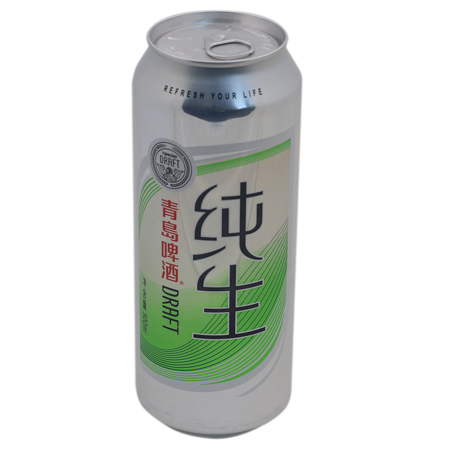 青岛一箱量大新货包邮江浙沪24罐纯生500ml罐装啤酒