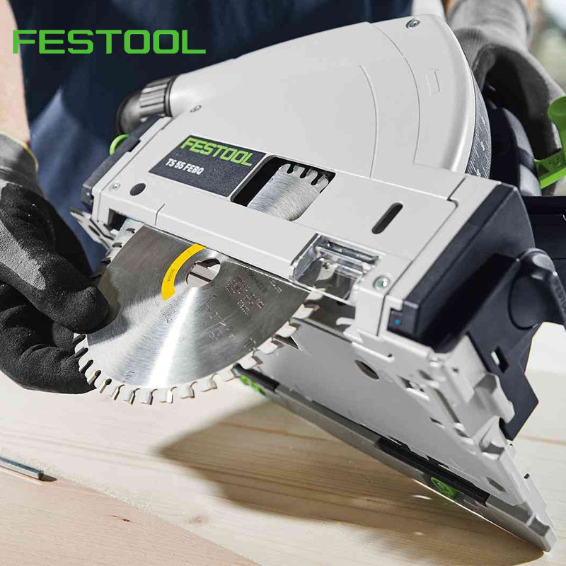 德国费斯托电动工具ts55f圆锯手提切割机切入轨道倒装电圆锯