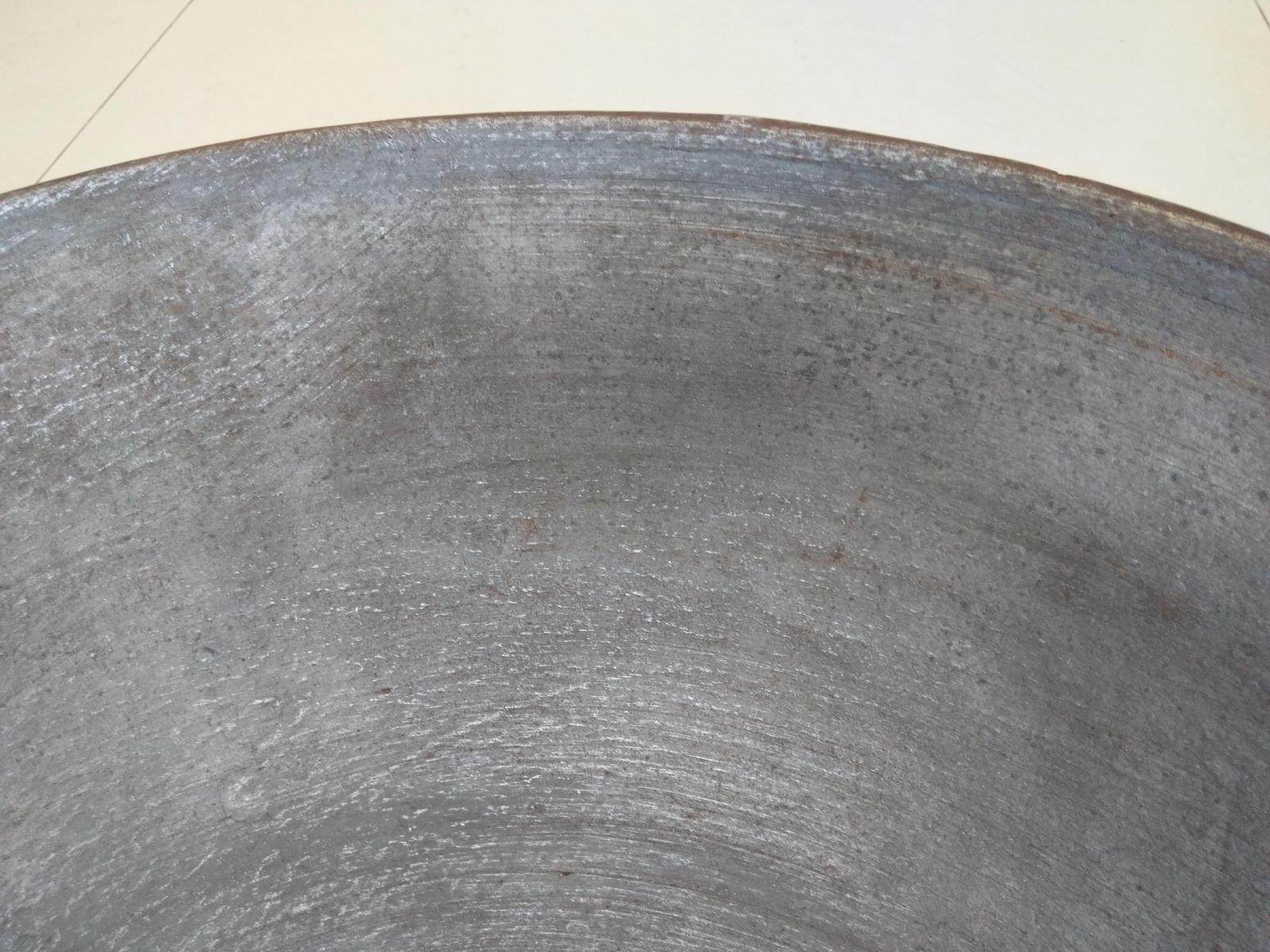 铁锅传统老式土灶锅生铁无耳圆底家用铸铁大灶炒锅