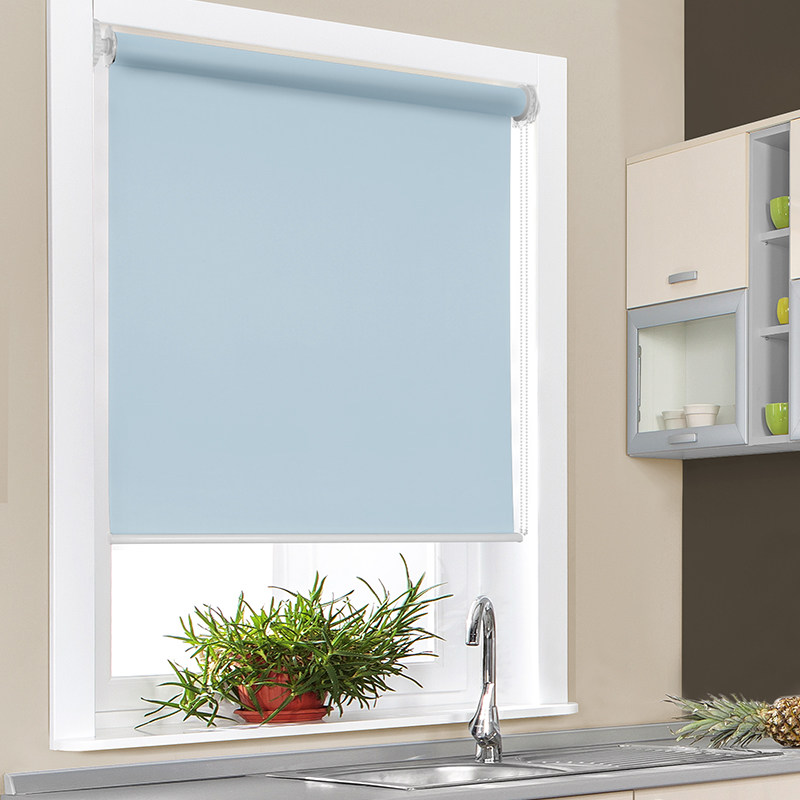 aldomo打孔卷帘窗帘遮光书房遮阳卫生间浴室厨房卷帘