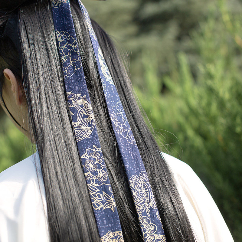 超仙古风铃铛发带 汉服宫铃束发飘带 中国风复古红色头绳男女通用